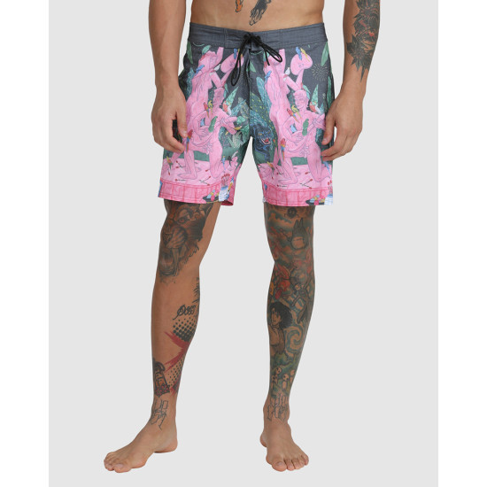 RVCA Ανδρικό μαγιό Luke Pelletier X Kristen Liu Wong Nightscape - Boardshorts For Men